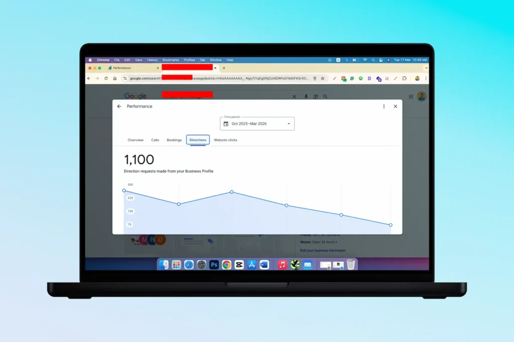 Google Business Profile directions