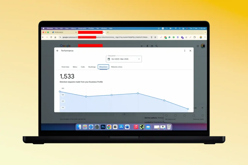 Google Business Profile directions