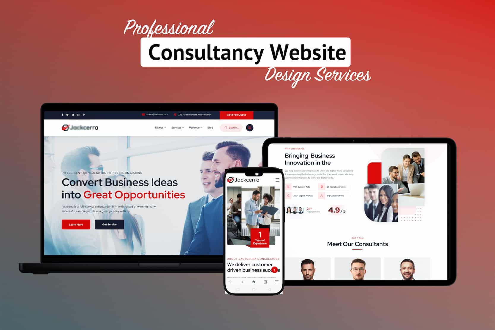 WordPress Website For Consultancies